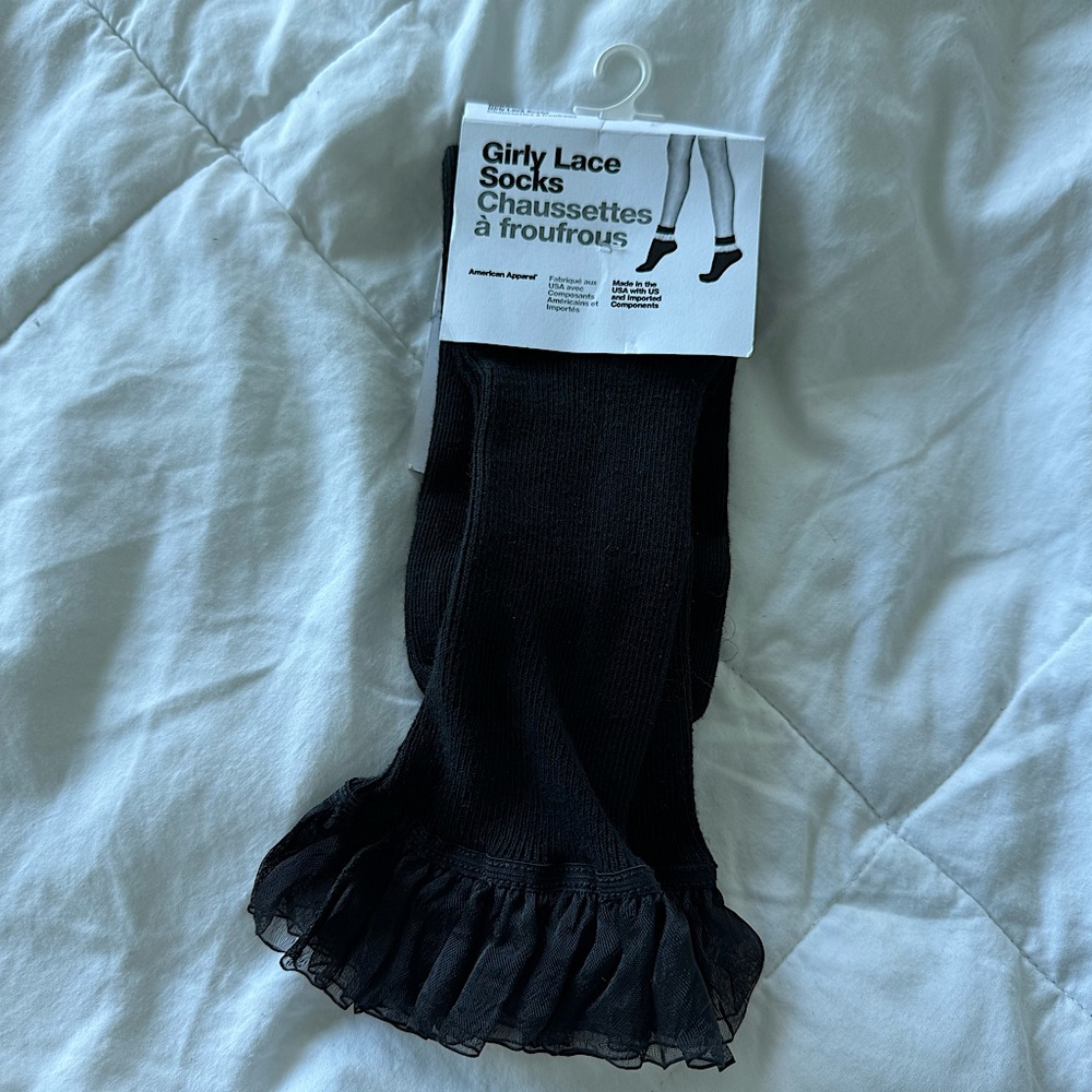 Vintage American Apparel Unisex Lace Socks